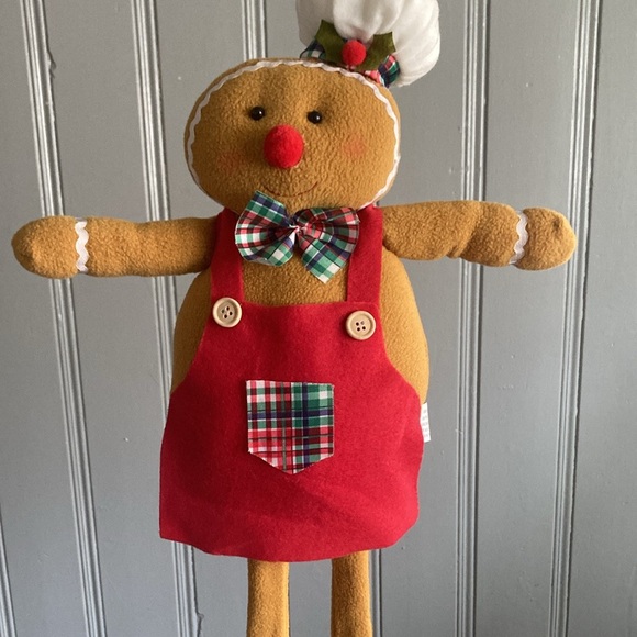NWT- 24” Absolutely Precious- Holiday Baker Gingerbread Decoration w/Hat & Apron - Picture 4 of 16
